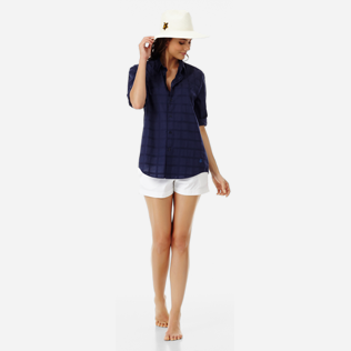 Altri Grafico - Camicia unisex in cotone Carreaux, Blu marine supp3 Altri Grafico - Camicia unisex in cotone Carreaux, Blu marine supp3