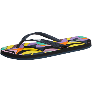 Women Others Printed - Women Flip Flops 1984 Invisible Fish, Black back view