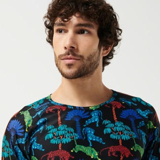 Homme AUTRES Imprimé - T-shirt anti UV manches longues homme Tiger Leap, Noir vue de détail 1