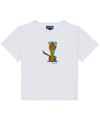 Boys Others Embroidered - Boys Cotton T-shirt The year of the tiger, White front view