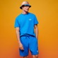 Homme AUTRES Imprimé - T-Shirt en coton organique homme brodé - Vilebrequin x The Beach Boys, Faience vue de détail 4