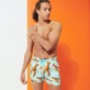 Men Others Printed - Men Stretch Swim Trunks Lobster, Lagoon front worn view