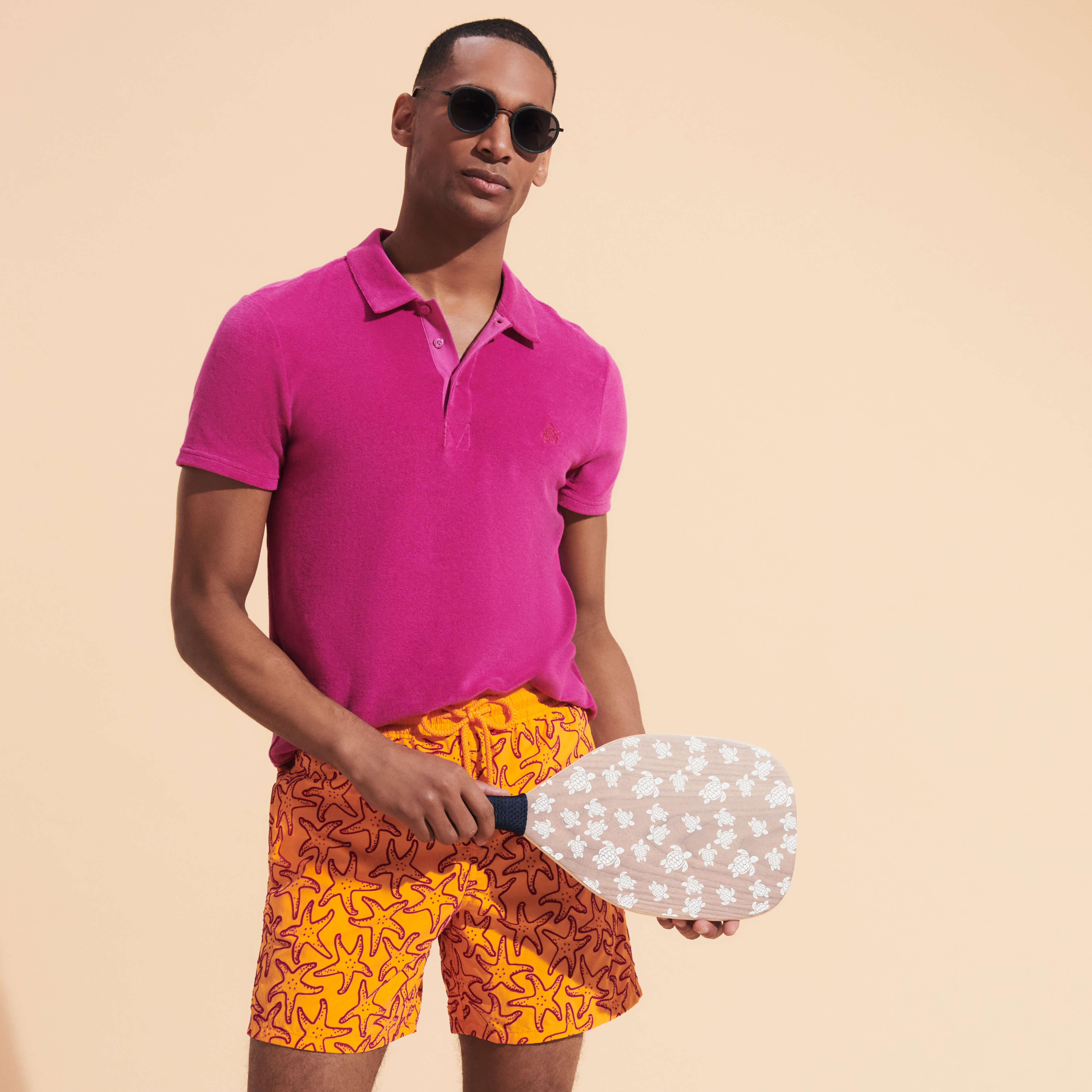 Men Swim Trunks Flocked Starlettes