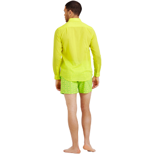 AUTRES Uni - Chemise en voile de coton Unisexe Unie, Gingembre backworn AUTRES Uni - Chemise en voile de coton Unisexe Unie, Gingembre backworn