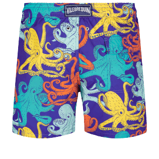 Men Others Printed - Men Swim Shorts Octopussy, Purple blue back view