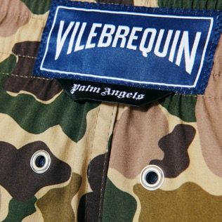 Men Others Printed - Men Stretch Swimwear Large Camo - Vilebrequin x Palm Angels, Army details view 3