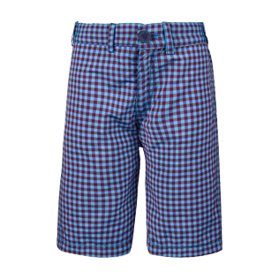 Bambino Altri Grafico - Bermuda a sigaretta bambino Carreaux, Amaranto front Bambino Altri Grafico - Bermuda a sigaretta bambino Carreaux, Amaranto front