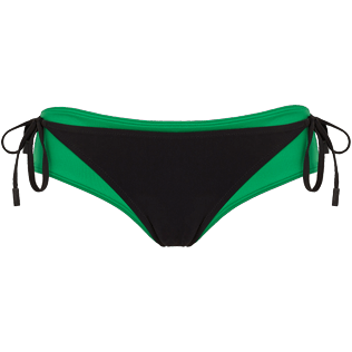 Women Classic brief Solid - Women bicolor bikini bottom trompe-l'oeil effect - Vilebrequin x JCC+ - Limited Edition, Chlorophyll front Women Classic brief Solid - Women bicolor bikini bottom trompe-l'oeil effect - Vilebrequin x JCC+ - Limited Edition, Chlorophyll front