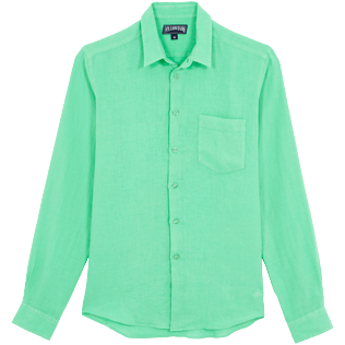 Men Others Solid - Men Linen Shirt Solid, Cardamom front Men Others Solid - Men Linen Shirt Solid, Cardamom front