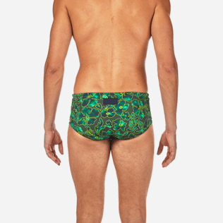 Men Short Printed - Natural Flowers Swim briefs, Olive supp2 Men Short Printed - Natural Flowers Swim briefs, Olive supp2