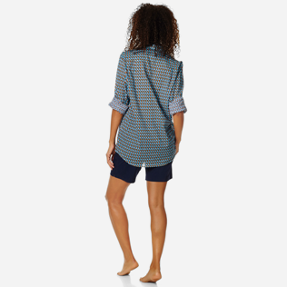 Andere Bedruckt - Unisex Cotton Shirt Turtles Stars, Marineblau supp8 Andere Bedruckt - Unisex Cotton Shirt Turtles Stars, Marineblau supp8