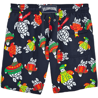 Hombre Corte Clásico Estampado - Bañador con estampado Sweater Turtles, Azul marino back Hombre Corte Clásico Estampado - Bañador con estampado Sweater Turtles, Azul marino back