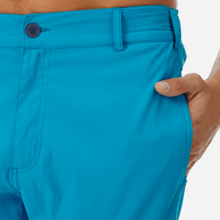 Hombre Autros Liso - Bermudas de corte recto en tejido de bañador de color liso para hombre, Seychelles supp1 Hombre Autros Liso - Bermudas de corte recto en tejido de bañador de color liso para hombre, Seychelles supp1