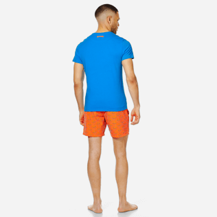 Hombre Autros Liso - Camiseta de algodón «De Père en Fils» para hombre, Hawaii blue backworn Hombre Autros Liso - Camiseta de algodón «De Père en Fils» para hombre, Hawaii blue backworn