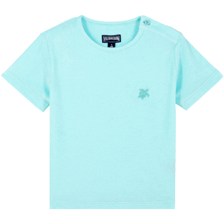 Niños Autros Liso - Camiseta en tejido terry liso para niño, Laguna front Niños Autros Liso - Camiseta en tejido terry liso para niño, Laguna front