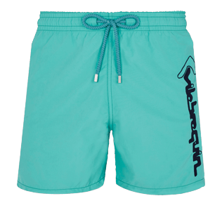 Homme CLASSIQUE Brodé - Maillot de Bain homme Broderie Placée Le Vilebrequin, Vert veronese front Homme CLASSIQUE Brodé - Maillot de Bain homme Broderie Placée Le Vilebrequin, Vert veronese front