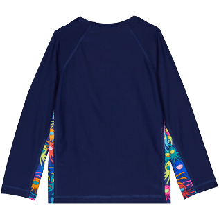 AUTRES Imprimé - T-shirt Anti UV manches longues Unisexe Multicolore Medusa, Bleu marine vue de dos