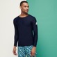 Men Others Solid - Men Rashguard Solid, Navy front worn view Men Others Solid - Men Rashguard Solid, Navy front worn view