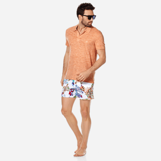 Homme AUTRES Uni - Polo en Jersey de Lin Homme Uni, Blush chine supp2 Homme AUTRES Uni - Polo en Jersey de Lin Homme Uni, Blush chine supp2