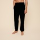 Pantalón liso en tejido terry unisex Negro detalles vista 1