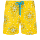 Uomo Classico Ricamato - Costume da bagno uomo ricamato Kaleidoscope - Edizione limitata, Yellow vista frontale