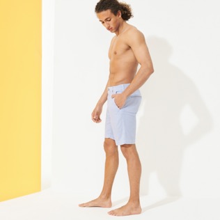 Men Others Graphic - Men Chino printed Bermuda Shorts Micro Flowers, White supp2 Men Others Graphic - Men Chino printed Bermuda Shorts Micro Flowers, White supp2