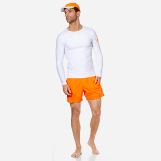Altri Stampato - Rash guard unisex con motivo piazzato, Bianco supp2 Altri Stampato - Rash guard unisex con motivo piazzato, Bianco supp2
