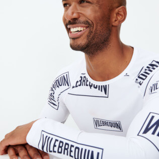 Men Others Printed - Men Rashguard Vilebrequin labels, White supp1 Men Others Printed - Men Rashguard Vilebrequin labels, White supp1