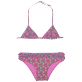 Niñas Autros Estampado - Bañador de dos piezas con estampado Indian Ceramic para niña, Pink berries front Niñas Autros Estampado - Bañador de dos piezas con estampado Indian Ceramic para niña, Pink berries front