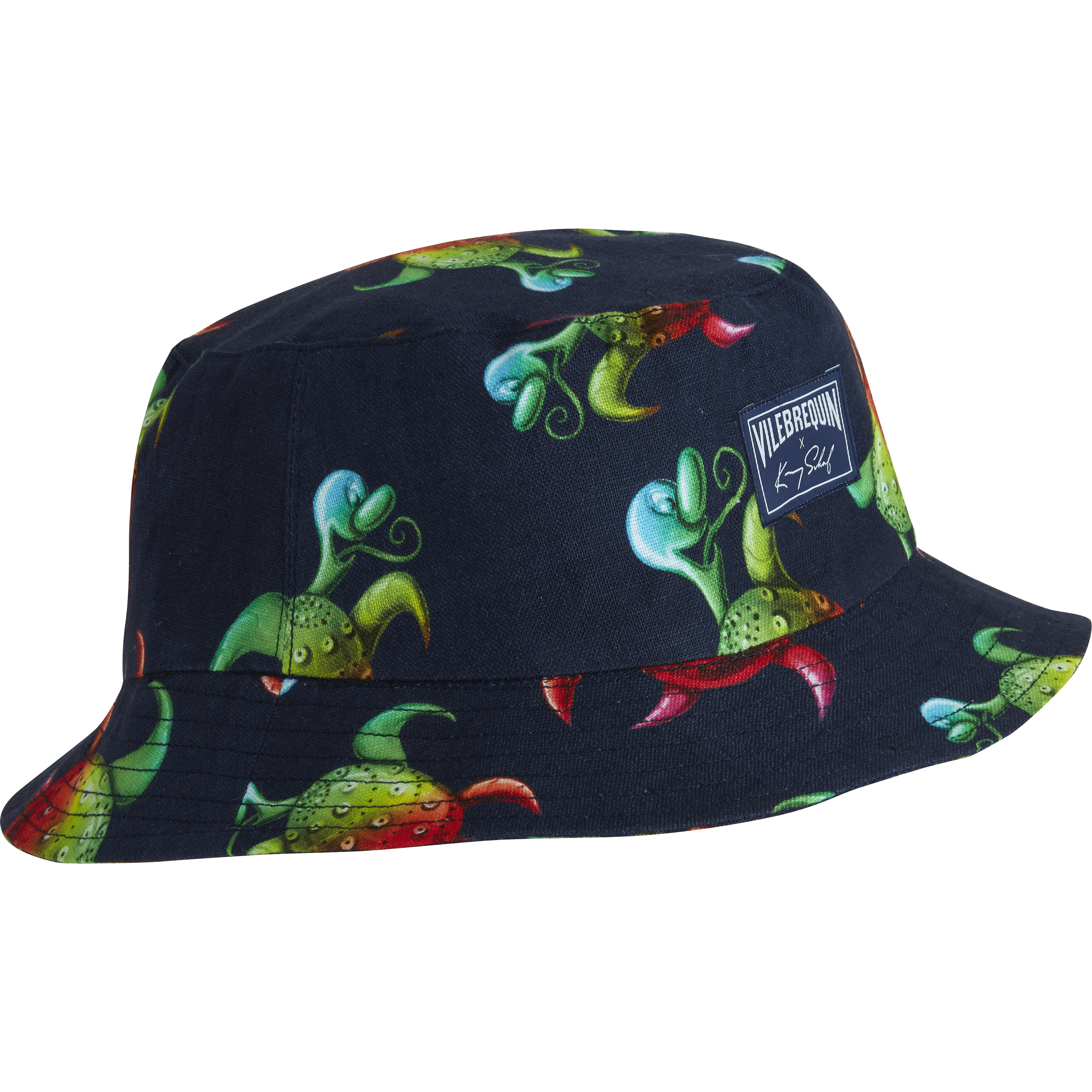 Men Bucket Hat Tortues Rainbow Multicolor - Vilebrequin x Kenny Scharf, Vilebrequin Website