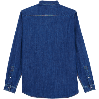 Homme AUTRES Uni - Chemise Western homme en jean manches longues, Med denim w2 back Homme AUTRES Uni - Chemise Western homme en jean manches longues, Med denim w2 back
