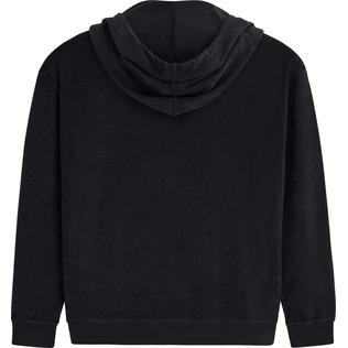 Herren Andere Uni - Solid Sweatshirt aus Frottee für Herren, Schwarz Rückansicht