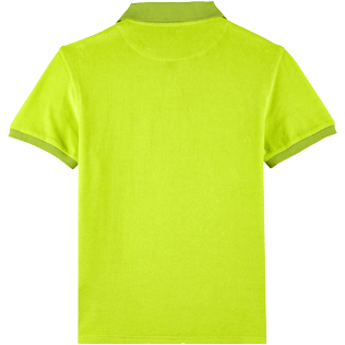 Men Others Solid - Men Terry Polo Shirt Solid, Lemongrass back Men Others Solid - Men Terry Polo Shirt Solid, Lemongrass back