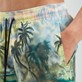 Hombre Clásico Estampado - Bañador con estampado Graffiti Jungle 360 para hombre- Vilebrequin x Palm Angels, Sicomoro detalles vista 1