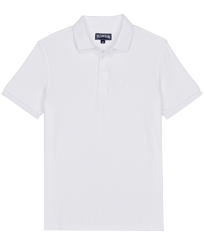 Men Others Solid - Men Terry Polo Shirt Solid, White front view