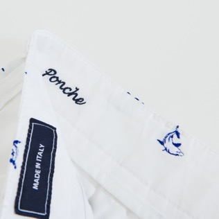 Hombre Autros Estampado - Bermudas tipo pantalones chinos para hombre con bordado del motivo 2009 Les Requins, Blanco supp3 Hombre Autros Estampado - Bermudas tipo pantalones chinos para hombre con bordado del motivo 2009 Les Requins, Blanco supp3