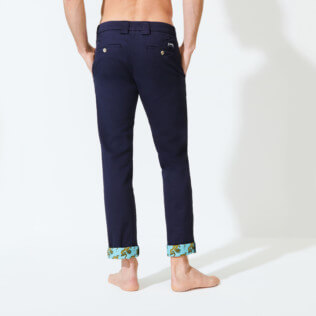 Men Others Printed - Men Chino Pants So Kind Dragon, Navy backworn Men Others Printed - Men Chino Pants So Kind Dragon, Navy backworn