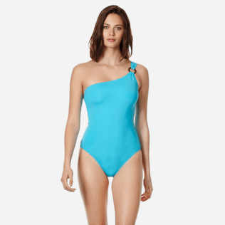 Women One piece Solid - Women asymetrical one piece swimsuit Solid, Horizon frontworn Women One piece Solid - Women asymetrical one piece swimsuit Solid, Horizon frontworn