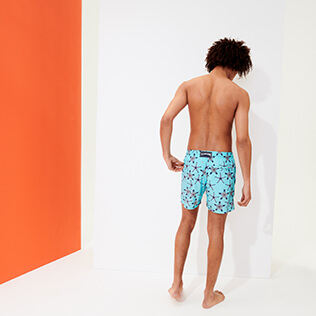 Hombre Clásico ultra ligero Estampado - Men Swimwear Ultra-light and packable Starfish Dance, Lazulii blue backworn Hombre Clásico ultra ligero Estampado - Men Swimwear Ultra-light and packable Starfish Dance, Lazulii blue backworn