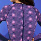 Mujer Una pieza Estampado - Bañador de una sola pieza y manga larga con protección solar y estampado Hypno Shell para mujer, Azul marino detalles vista 1