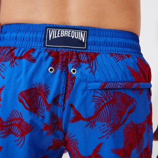 Bild von Herren Klassische dünne Stoffe Bedruckt - Ultraleichte und verstaubare 2018 Prehistoric Fish beflockte Badeshorts für Herren, Sea blue Details Ansicht 3 Bild von Herren Klassische dünne Stoffe Bedruckt - Ultraleichte und verstaubare 2018 Prehistoric Fish beflockte Badeshorts für Herren, Sea blue Details Ansicht 3
