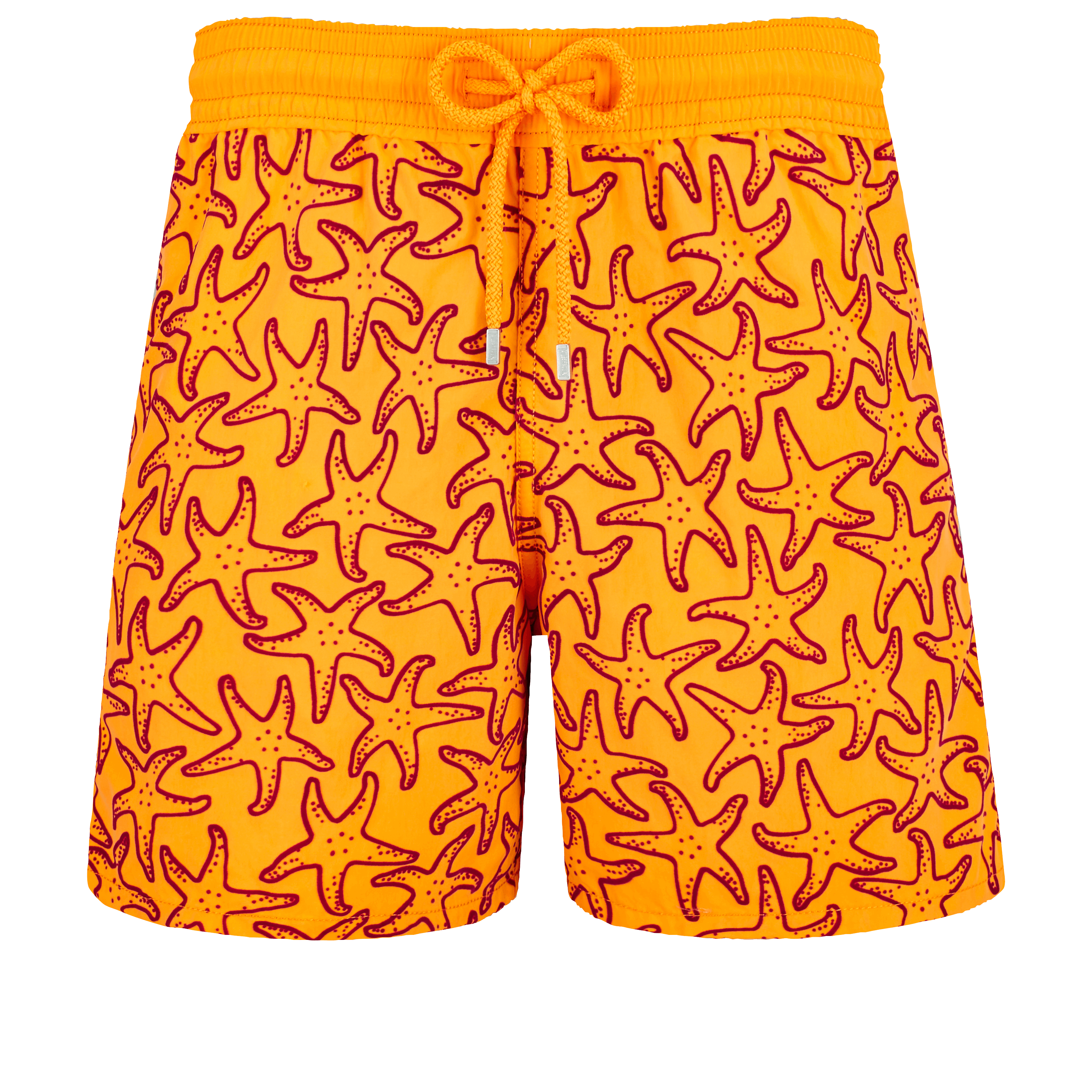 Vilebrequin Swim Trunks Flocked Starlettes Carotte