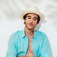 Others Solid - Unisex Natural Straw Panama Hat Solid, Sand frontworn Others Solid - Unisex Natural Straw Panama Hat Solid, Sand frontworn
