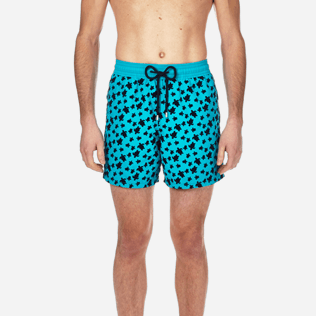 Men Classic / Moorea Printed - Men Swimwear Flocked Micro ronde des tortues, Curacao supp1 Men Classic / Moorea Printed - Men Swimwear Flocked Micro ronde des tortues, Curacao supp1