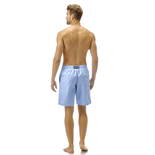 Hombre Clásico largon Liso - Liso, Cielo azul backworn Hombre Clásico largon Liso - Liso, Cielo azul backworn