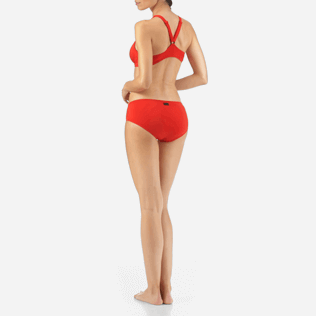 Mujer Bottoms Liso - Braguitas de bikini en tejido moldeado liso, Amapola supp3 Mujer Bottoms Liso - Braguitas de bikini en tejido moldeado liso, Amapola supp3