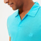 Men Others Solid - Men Tencel Polo Shirt Solid, Azure details view 1