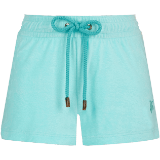 Donna Altri Unita - Shorts donna in spugna tinta unita, Laguna front Donna Altri Unita - Shorts donna in spugna tinta unita, Laguna front