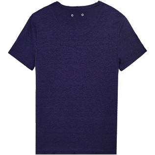Homme AUTRES Uni - T-Shirt Col rond en Jersey de Lin Homme Uni, Bleu nuit back Homme AUTRES Uni - T-Shirt Col rond en Jersey de Lin Homme Uni, Bleu nuit back