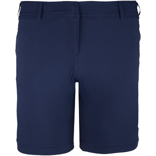 Donna Altri Unita - Shorts elasticizzati donna tinta unita, Blu marine front Donna Altri Unita - Shorts elasticizzati donna tinta unita, Blu marine front
